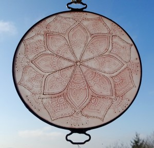 Mandala różowa16cm