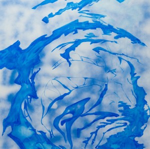 Narcyz Piórecki 'Odbicie w wodzie' akryl na płótnie 100 X 100 (1)