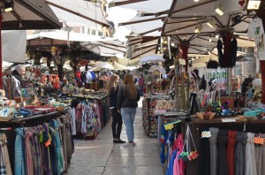 Werona market na Piazza delle Erbe